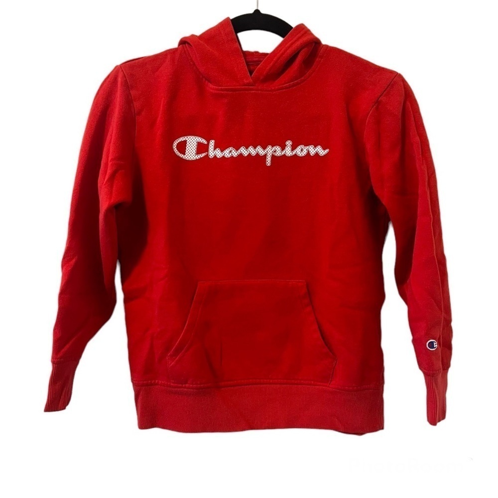 Champion Red & White Logo‎ Hoodie